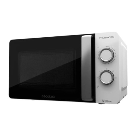 Cecotec proclean 3010 microondas 20l 700w - revestimiento ready2clean - tecnologia 3dwave - temporizador 30min - 6 niveles de po