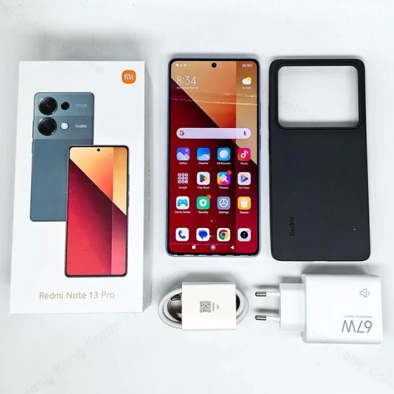 Xiaomi-smartphone Redmi Note 13 Pro, 4G, cámara de 200MP, Pantalla AMO