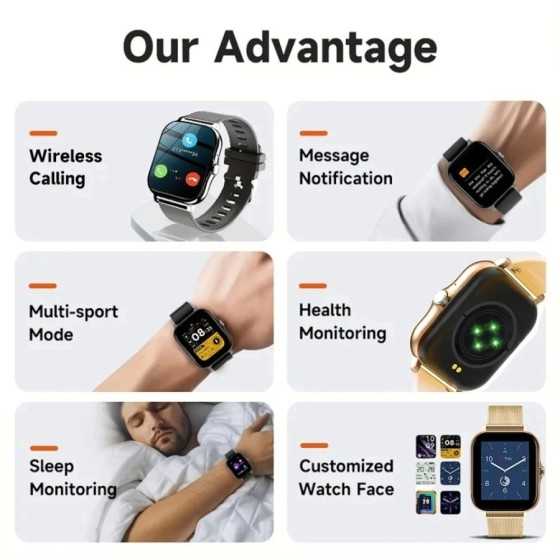 Xiaomi-reloj inteligente para hombre y mujer, pulsera Digital con pant