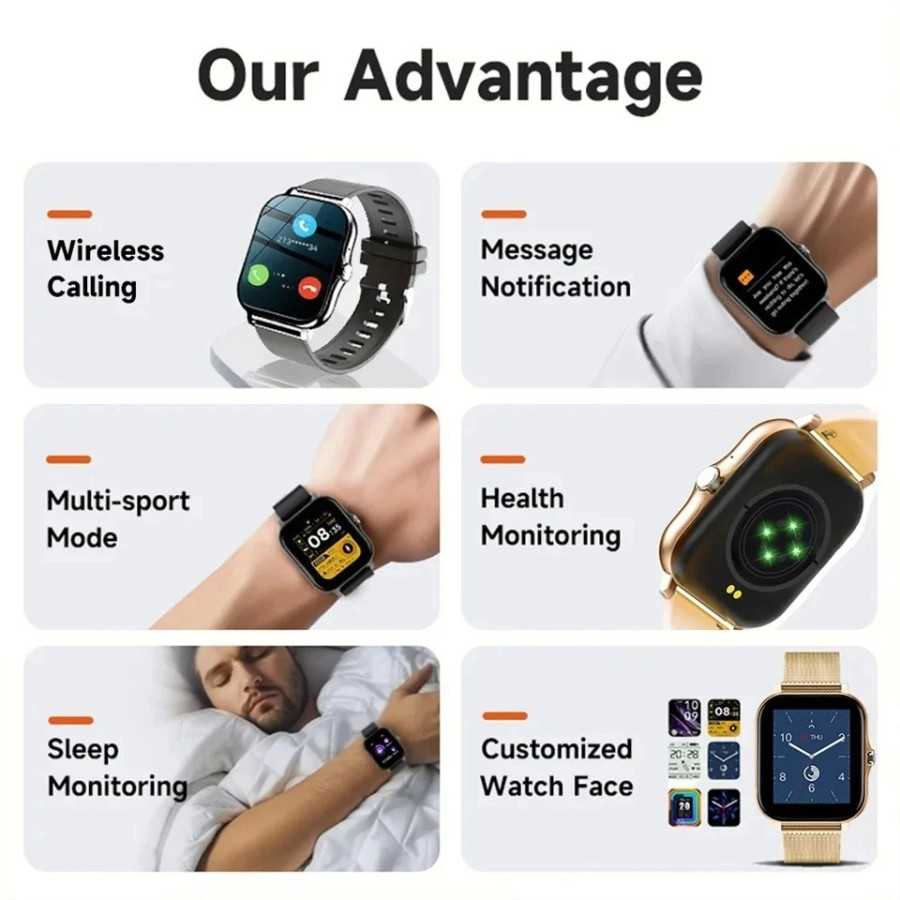 Xiaomi-reloj inteligente para hombre y mujer, pulsera Digital con pant