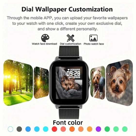 Xiaomi-reloj inteligente para hombre y mujer, pulsera Digital con pant