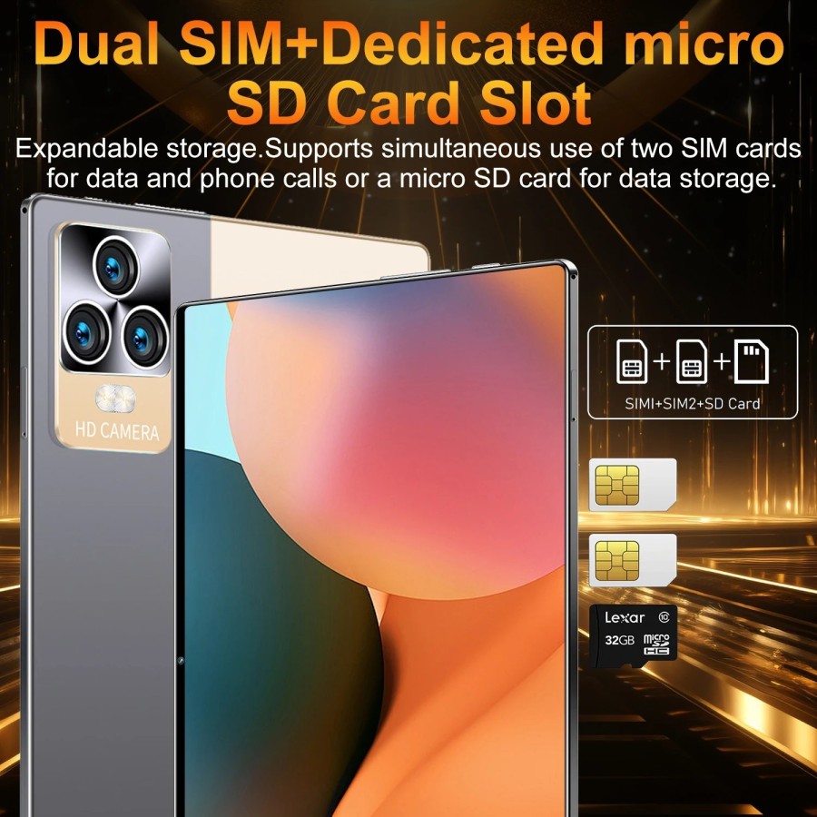 Tableta de 2024 pulgadas HD, 4K, Android 13, 16GB + 1T, 11,6 mAh, 5G, 