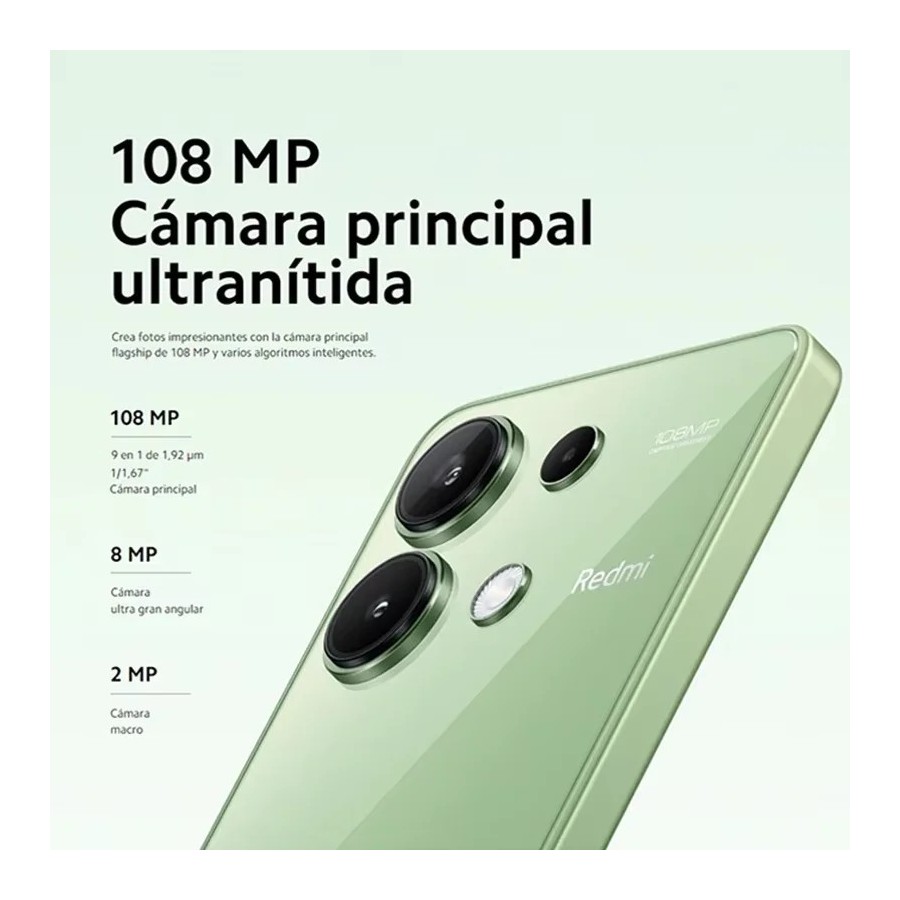 Xiaomi Redmi Note 13 4G 8GB RAM 256GB ROM Pantalla FHD+AMOLED de 120HZ