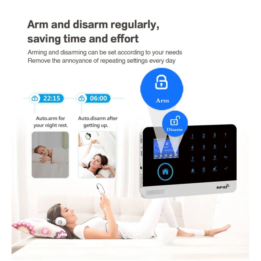 Tuya-sistema de alarma inteligente 2G para el hogar, dispositivo de se