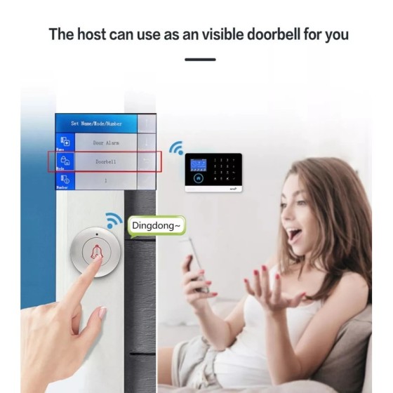 Tuya-sistema de alarma inteligente 2G para el hogar, dispositivo de se