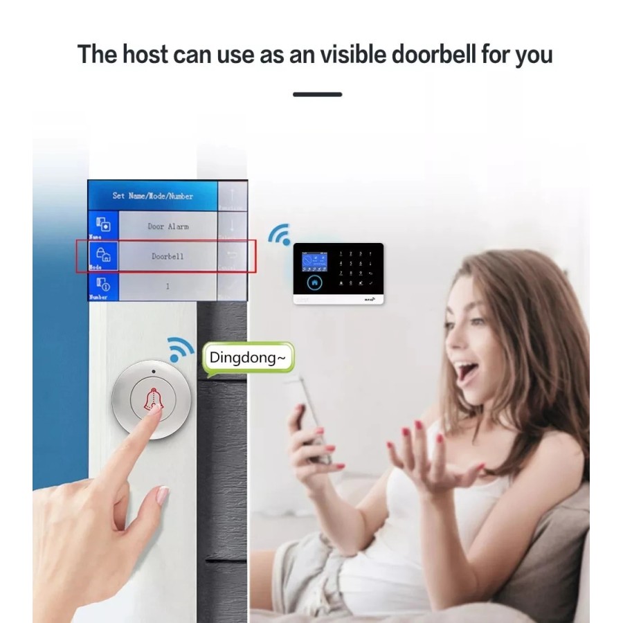 Tuya-sistema de alarma inteligente 2G para el hogar, dispositivo de se