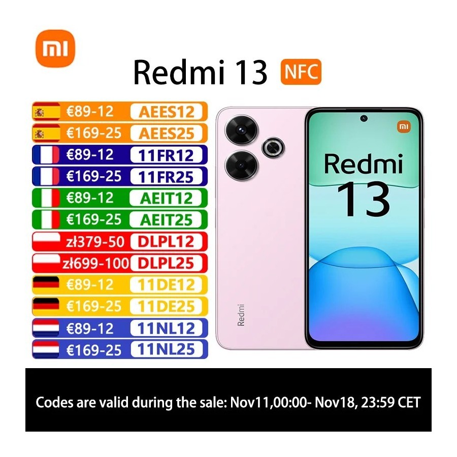 Xiaomi Redmi 13, Teléfonos inteligentes, MediaTek Helio G91-Ultra, Cám Xiaomi Redmi 13, Teléfonos inteligentes, MediaTek Helio G91-Ultra, Cám