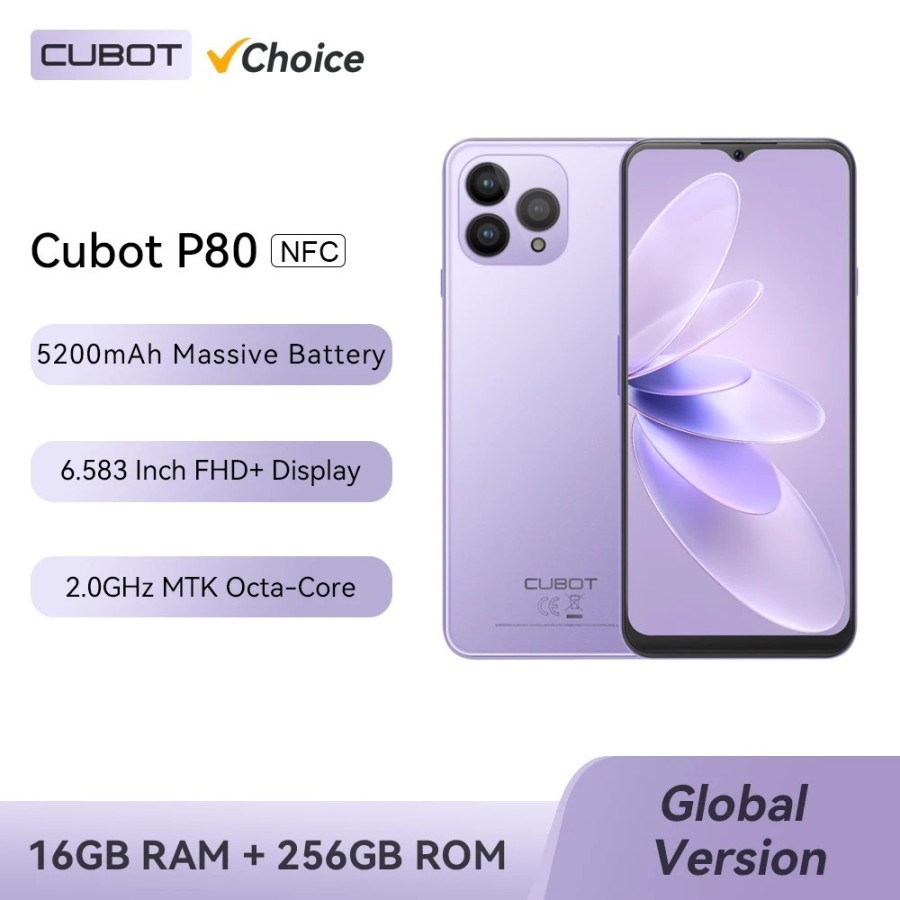 Choice Cubot-teléfono inteligente P80 versión Global, Smartphone con A