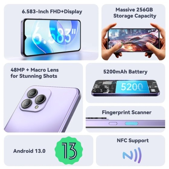 Choice Cubot-teléfono inteligente P80 versión Global, Smartphone con A
