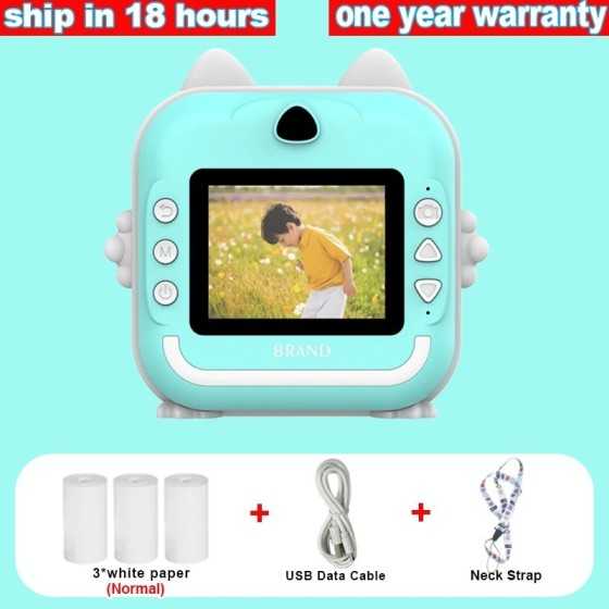 Cámara Digital para fotografía de niños, impresión instantánea, Mini impresora térmica, Video, juguetes educativos, regalo