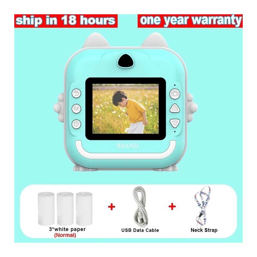 Cámara Digital para fotografía de niños, impresión instantánea, Mini impresora térmica, Video, juguetes educativos, regalo