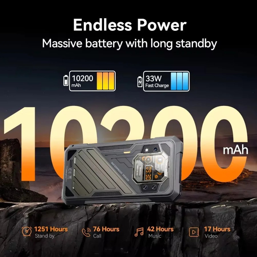 CUBOT KINGKONG X Smartphone Rugged 5G, 32GB de RAM + 256 /512GB de ROM