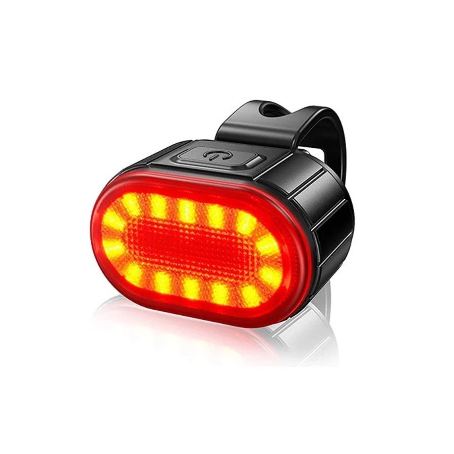 Faro delantero para bicicleta, luz de advertencia de seguridad, luz LE