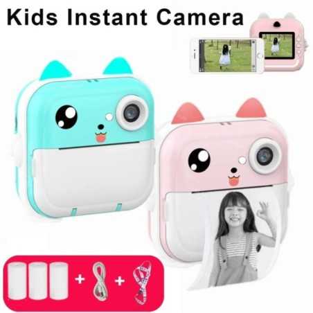 Cámara Digital para fotografía de niños, impresión instantánea, Mini impresora térmica, Video, juguetes educativos, regalo