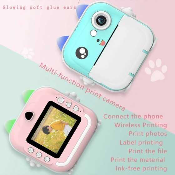 Cámara Digital para fotografía de niños, impresión instantánea, Mini impresora térmica, Video, juguetes educativos, regalo