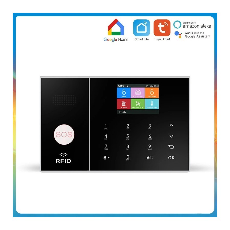 Mul-sistema de alarma Wifi GSM para casa y negocios, inalámbrico con S