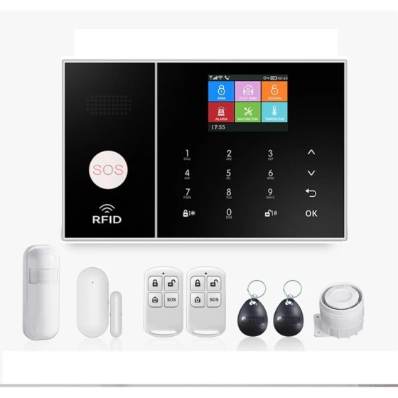 Mul-sistema de alarma Wifi GSM para casa y negocios, inalámbrico con S