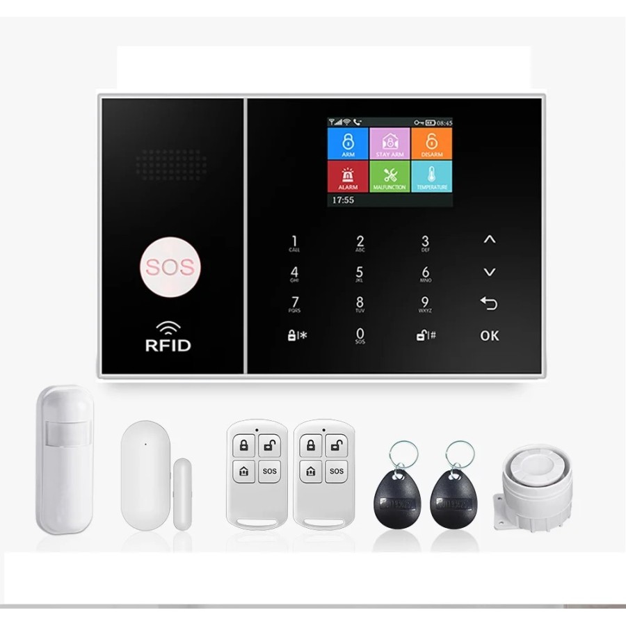 Mul-sistema de alarma Wifi GSM para casa y negocios, inalámbrico con S