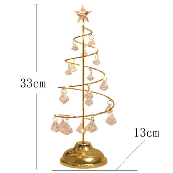 Lámpara LED de mesa de árbol de Navidad con batería, decoración de esc Lámpara LED de mesa de árbol de Navidad con batería, decoración de esc