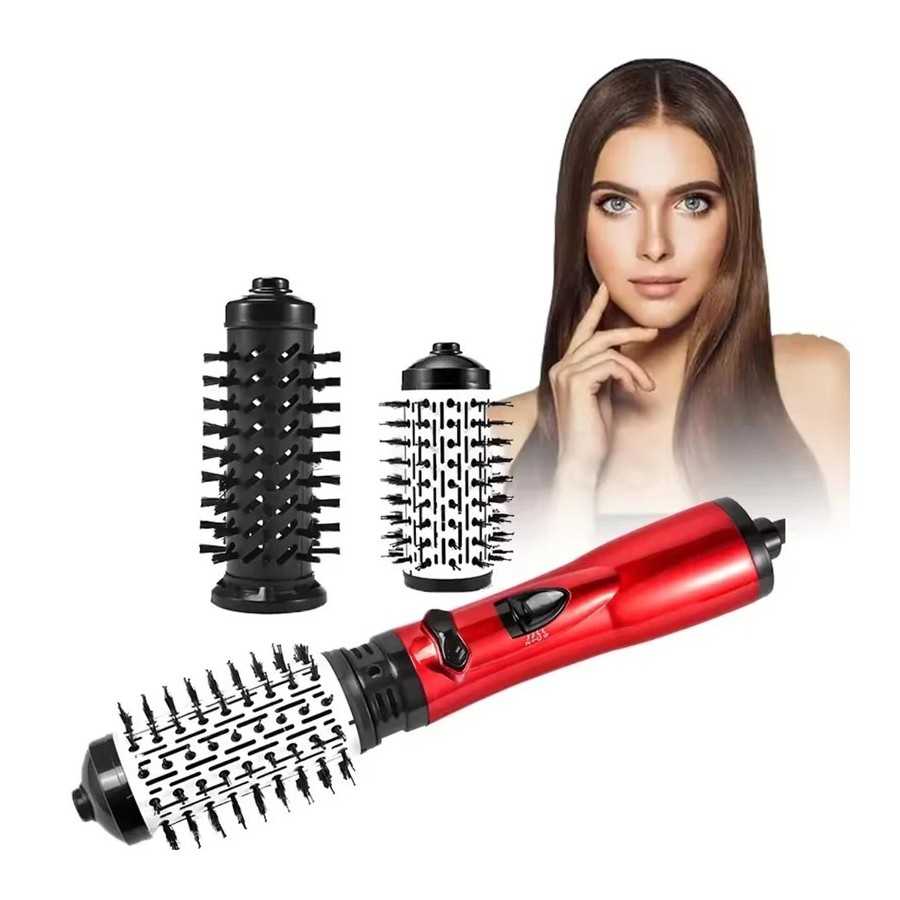 Cepillo de aire caliente de Diseño 3 en 1, alisador de pelo eléctrico