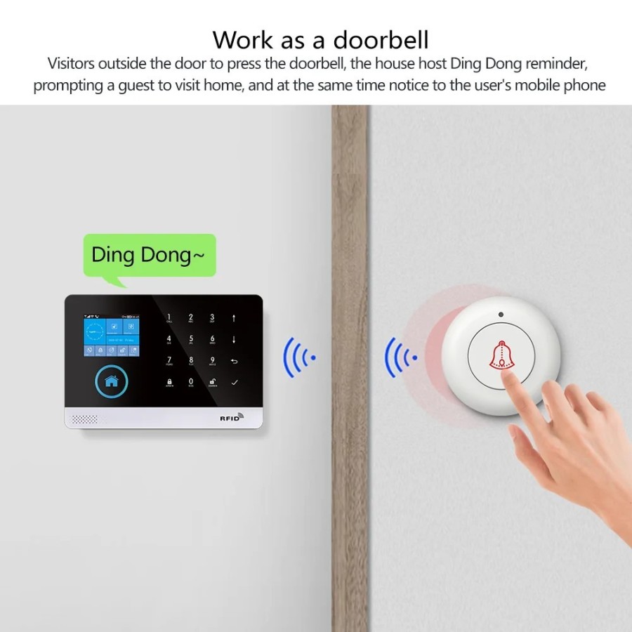 Sistema de alarma Wifi para el hogar, dispositivo de seguridad residen