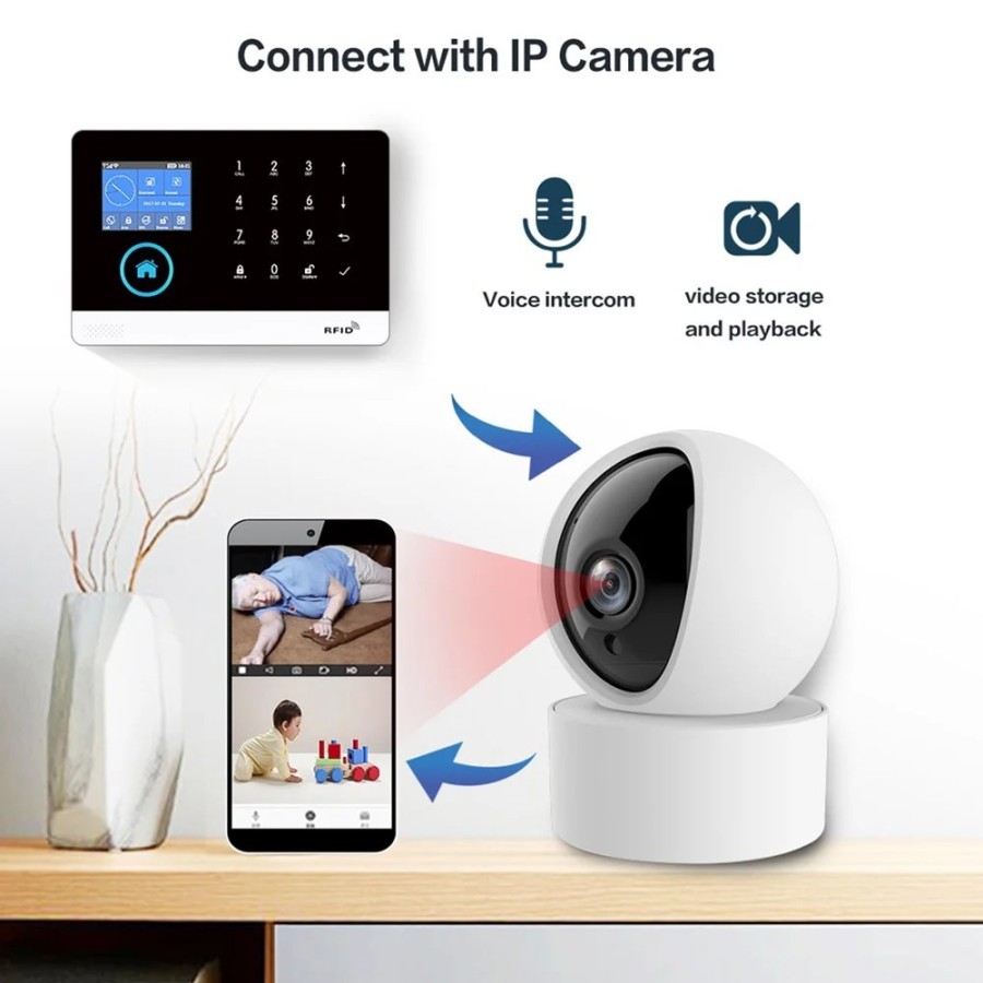 Sistema de alarma Wifi para el hogar, dispositivo de seguridad residen