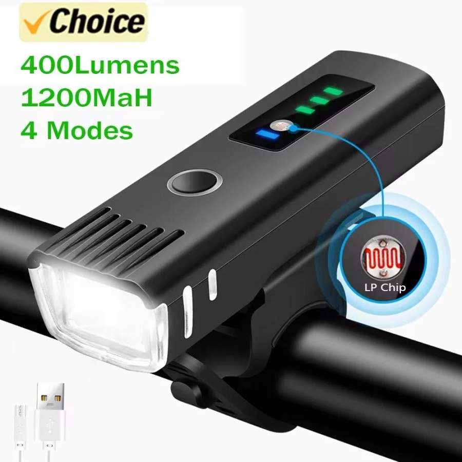 Luz brillante para bicicleta T6 LED frontal USB recargable MTB lámpara Luz brillante para bicicleta T6 LED frontal USB recargable MTB lámpara