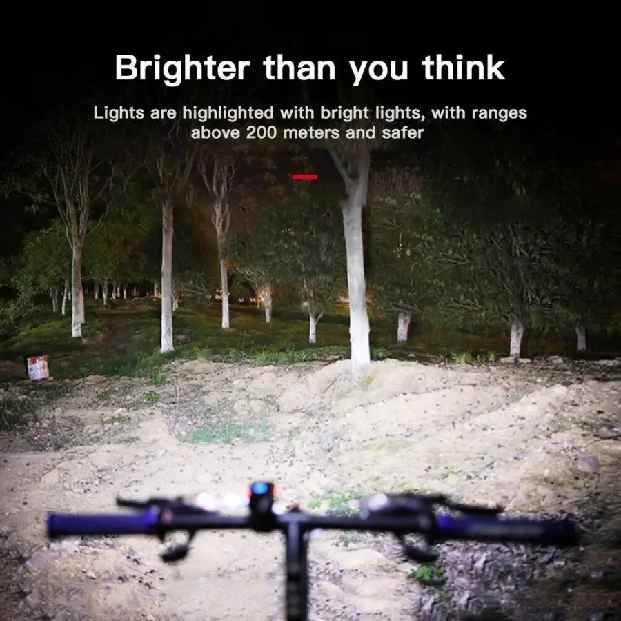 Luz brillante para bicicleta T6 LED frontal USB recargable MTB lámpara