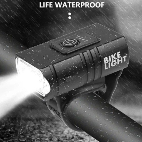Luz brillante para bicicleta T6 LED frontal USB recargable MTB lámpara Luz brillante para bicicleta T6 LED frontal USB recargable MTB lámpara