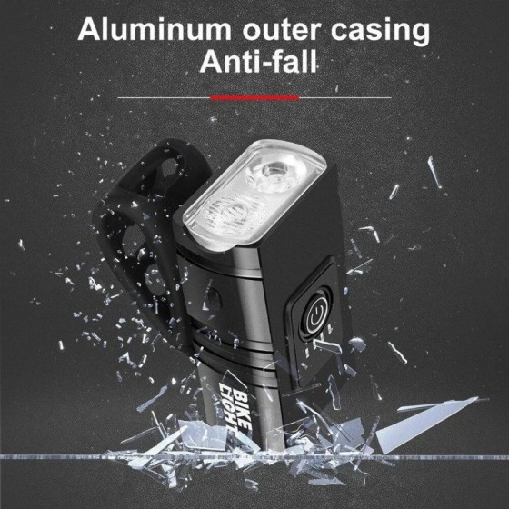 Luz brillante para bicicleta T6 LED frontal USB recargable MTB lámpara Luz brillante para bicicleta T6 LED frontal USB recargable MTB lámpara