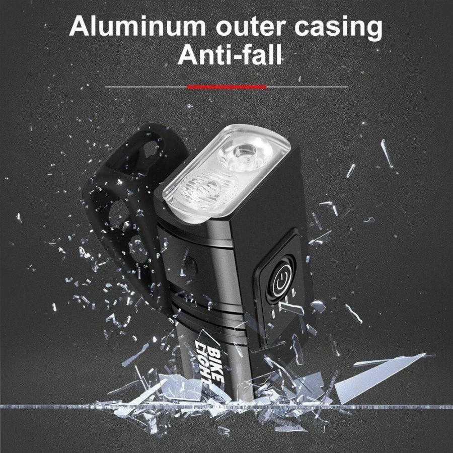 Luz brillante para bicicleta T6 LED frontal USB recargable MTB lámpara