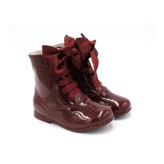 Botas de Charol Pascuala con Lazo Bubble Bobble 2116 para Niñas Botas de Charol Pascuala con Lazo Bubble Bobble 2116 para Niñas