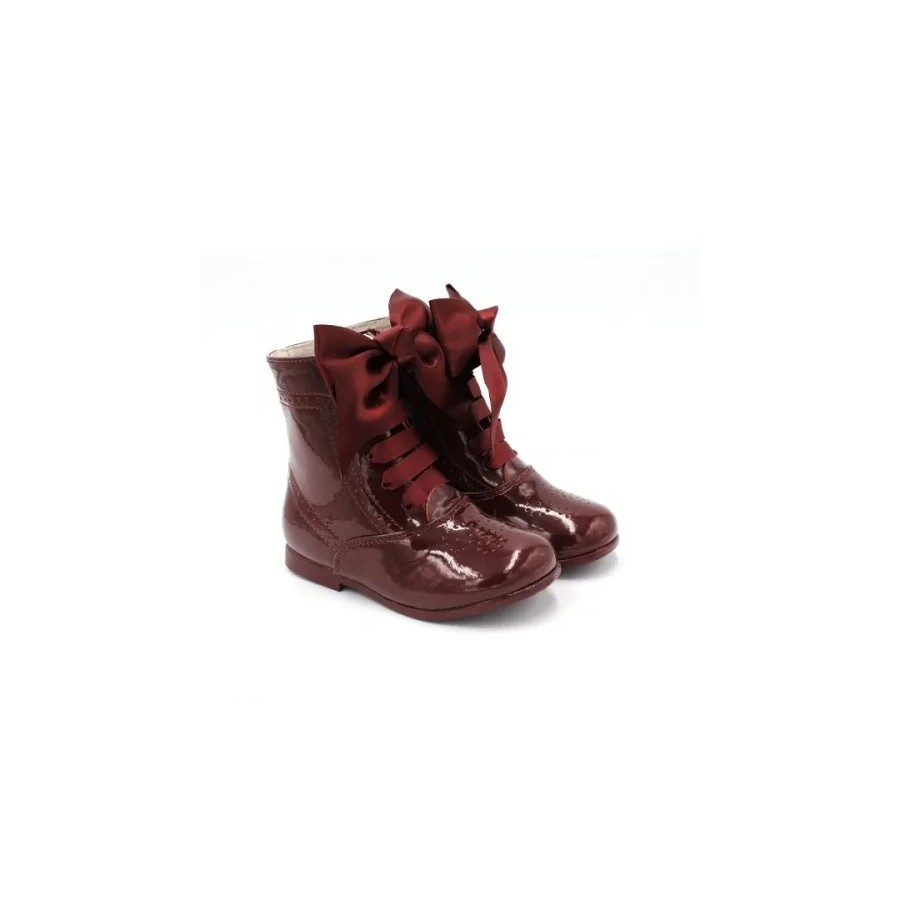 Botas de Charol Pascuala con Lazo Bubble Bobble 2116 para Niñas
