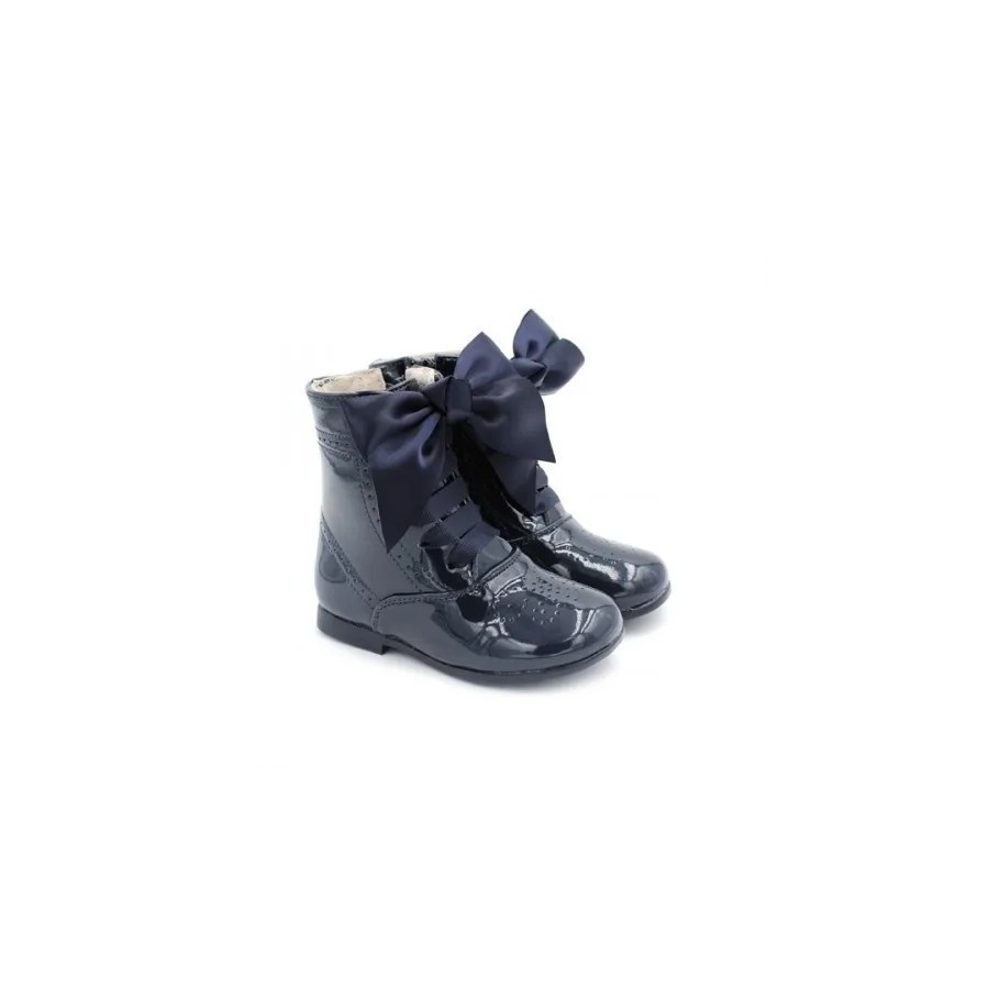 Botas de Charol Pascuala con Lazo Bubble Bobble 2116 para Niñas