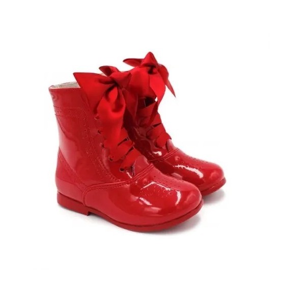 Botas de Charol Pascuala con Lazo Bubble Bobble 2116 para Niñas Botas de Charol Pascuala con Lazo Bubble Bobble 2116 para Niñas