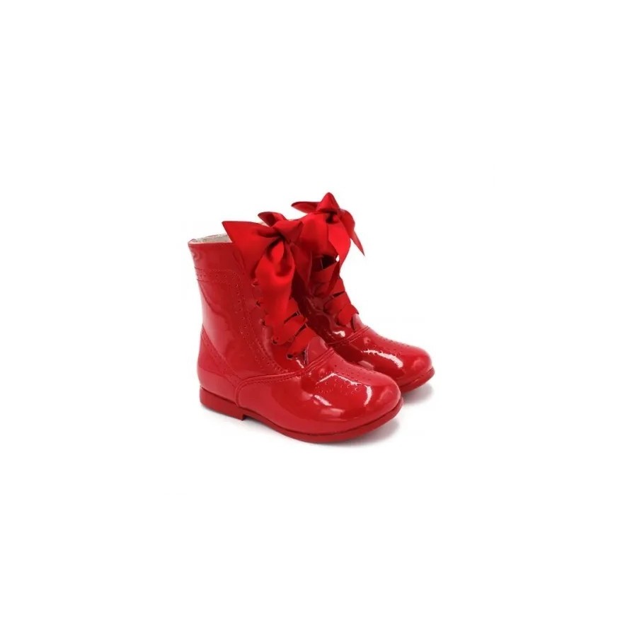 Botas de Charol Pascuala con Lazo Bubble Bobble 2116 para Niñas