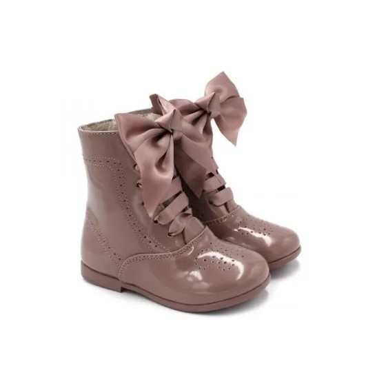 Botas de Charol Pascuala con Lazo Bubble Bobble 2116 para Niñas Botas de Charol Pascuala con Lazo Bubble Bobble 2116 para Niñas