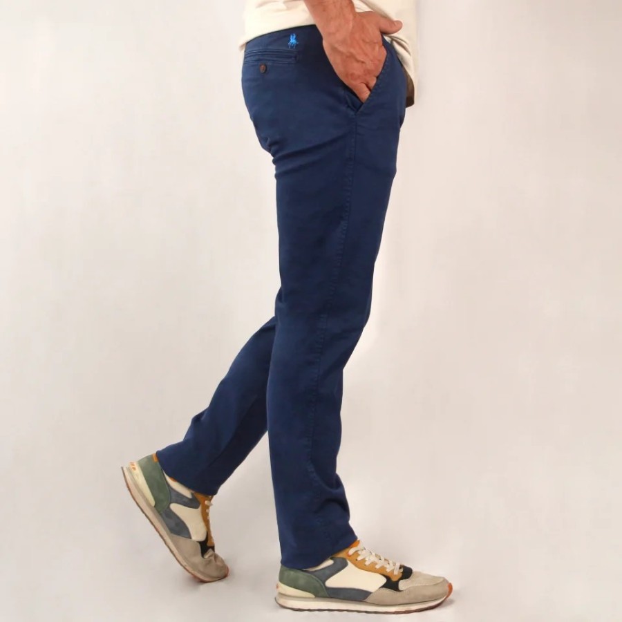 Pantalón Chino Hombre Algodón Elástico Colores Regular Fit S&C - Comod Pantalón Chino Hombre Algodón Elástico Colores Regular Fit S&C - Comod