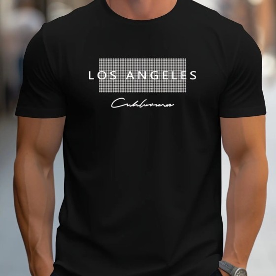 Camiseta holgada de manga corta para hombre, camisa deportiva informal
