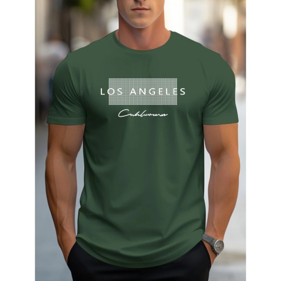 Camiseta holgada de manga corta para hombre, camisa deportiva informal
