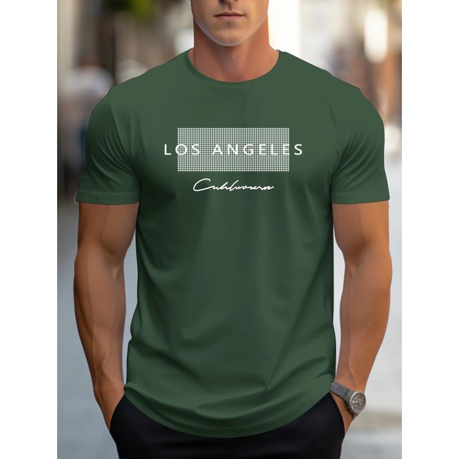 Camiseta holgada de manga corta para hombre, camisa deportiva informal