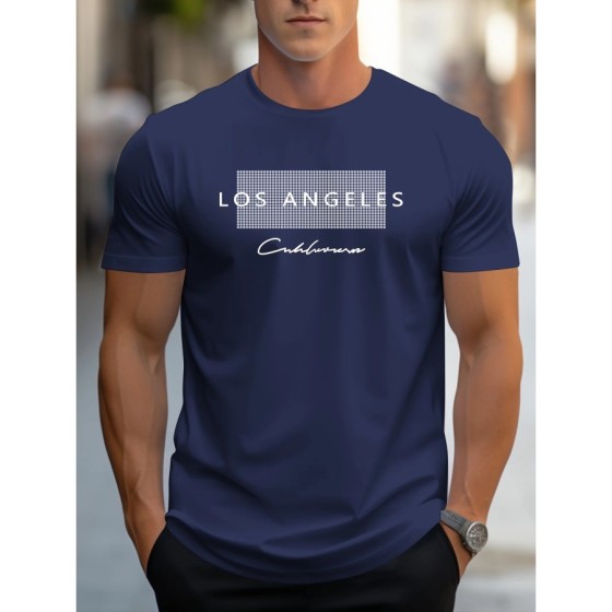 Camiseta holgada de manga corta para hombre, camisa deportiva informal