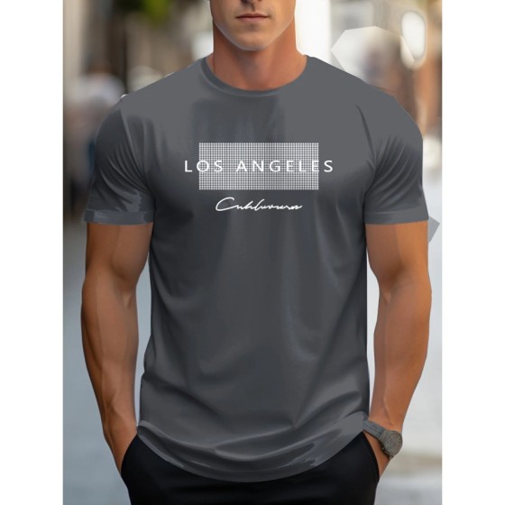 Camiseta holgada de manga corta para hombre, camisa deportiva informal