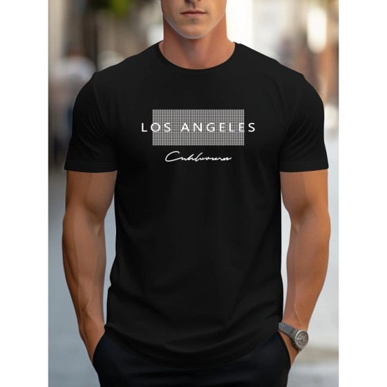 Camiseta holgada de manga corta para hombre, camisa deportiva informal