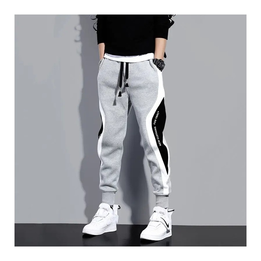 Pantalones anchos informales y sueltos para hombre, pantalones deporti