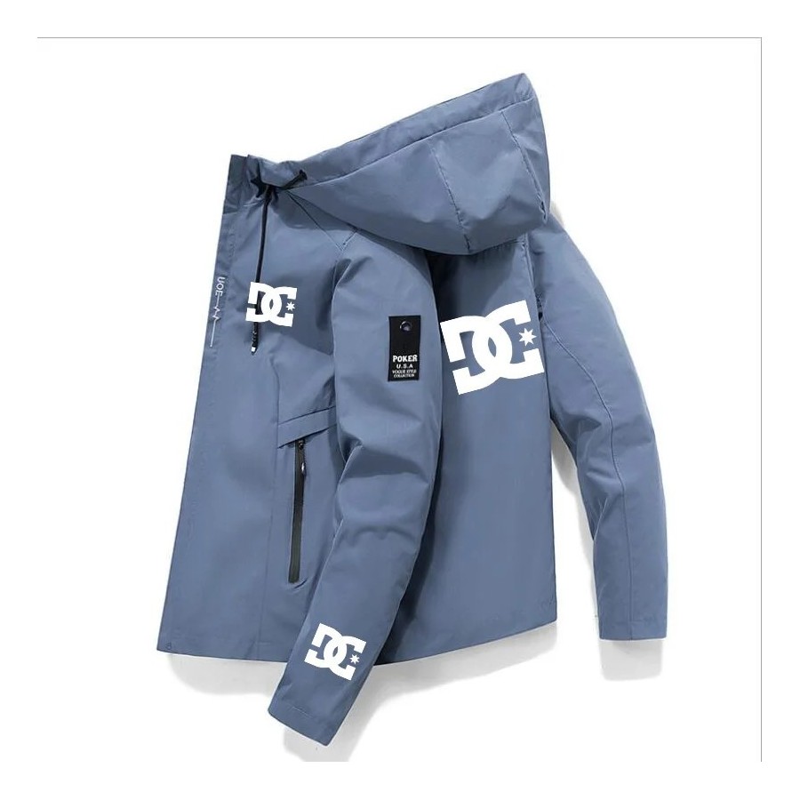 DC-chaqueta impermeable de pesca para hombre, Sudadera con capucha, co