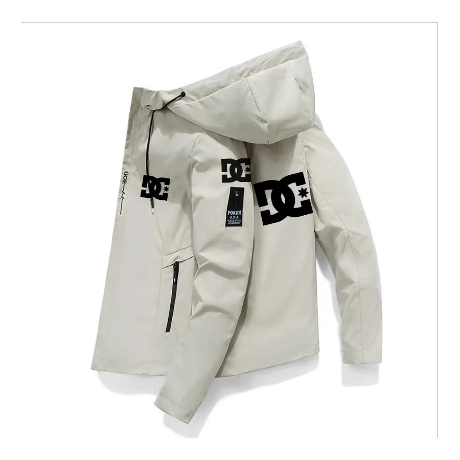 DC-chaqueta impermeable de pesca para hombre, Sudadera con capucha, co