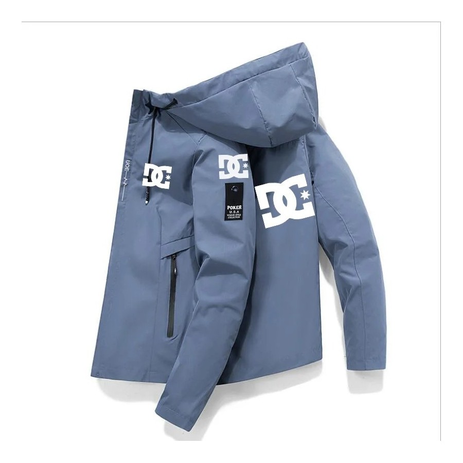 DC-chaqueta impermeable de pesca para hombre, Sudadera con capucha, co