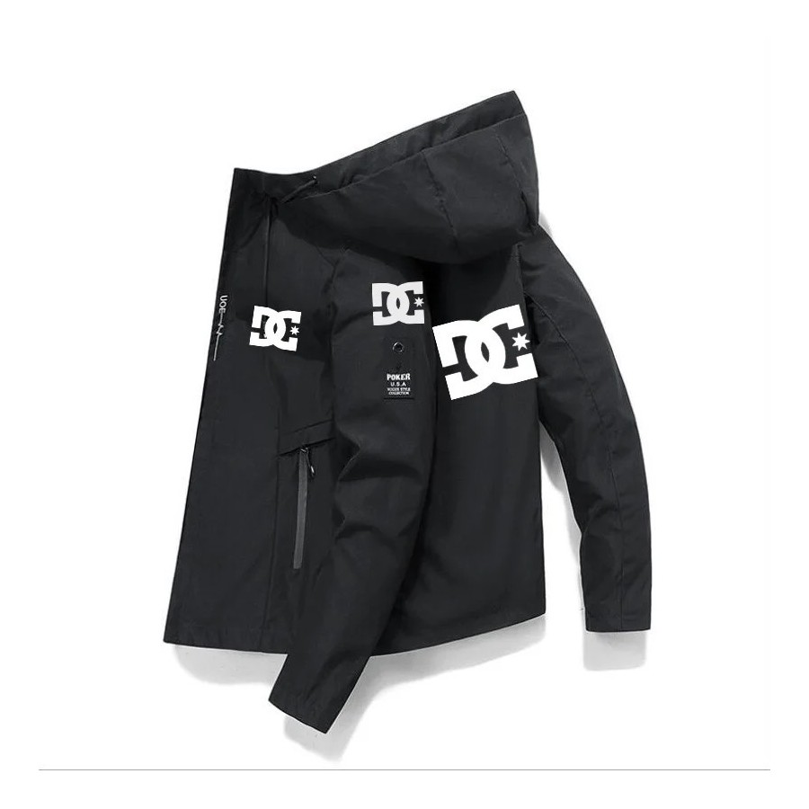 DC-chaqueta impermeable de pesca para hombre, Sudadera con capucha, co