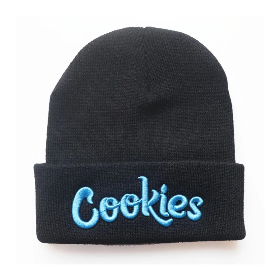 Gorro de punto con bordado de galletas para hombre y mujer, gorro cáli